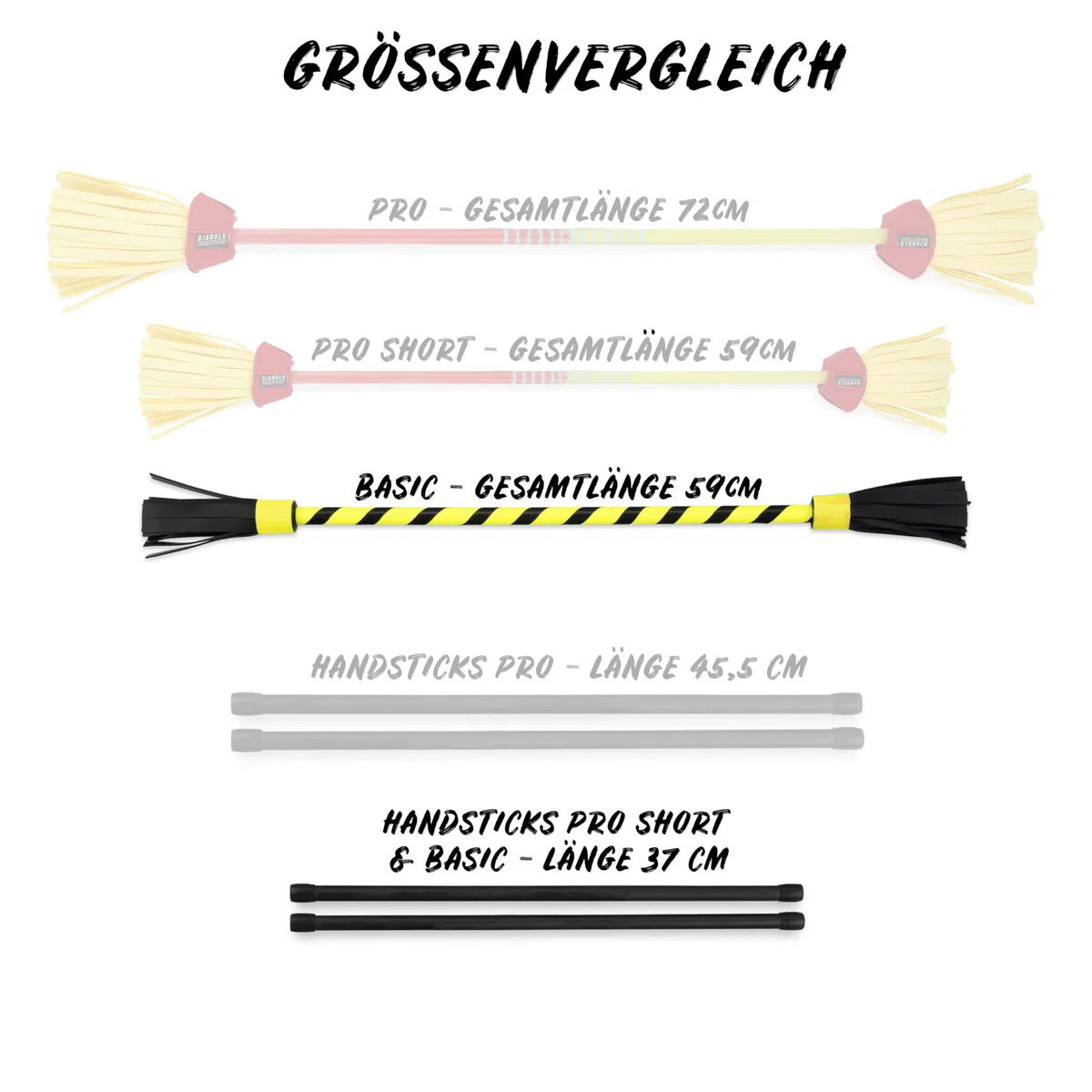 Diabolo Freizeitsport Diabolo Recreation Sport Flowerstick Basic (Giallo), Giocoleria con Bacchette, Attrezzi da Giocoleria, per Principianti