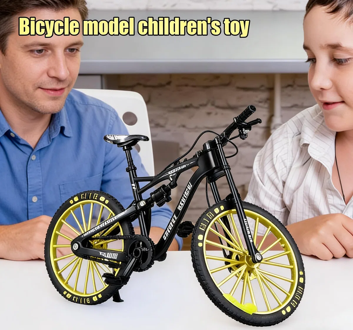 Mini Finger Bikes, Bicicletta da Dito,modello da corsa, Modellino Bikes, regalo di compleanno-17.8 * 10.8 * 6CM-nero