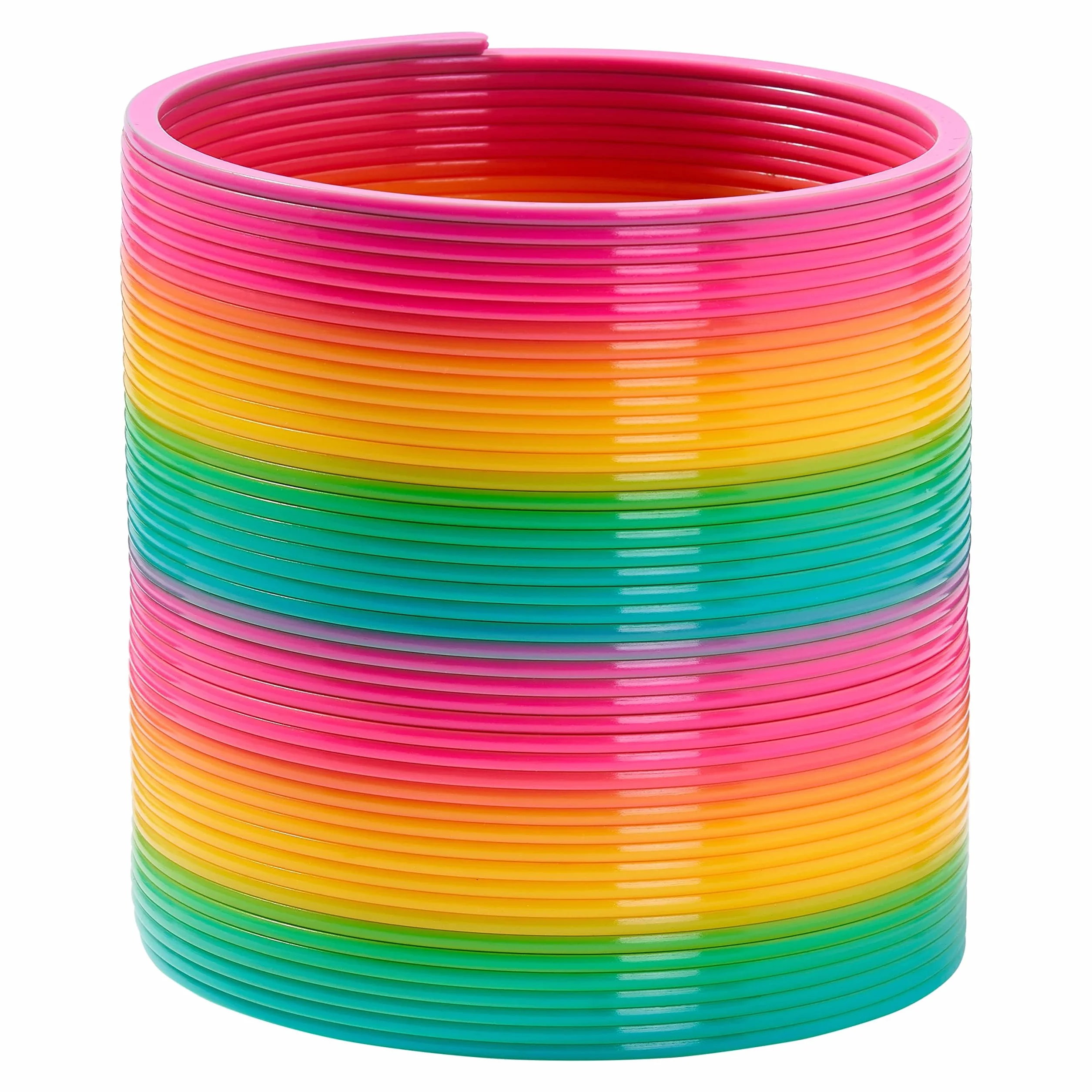 THE TWIDDLERS - Molla Giocattolo Gigante Arcobaleno in Plastica – Molle Arcobaleno Divertenti per Bambini - 15x15cm