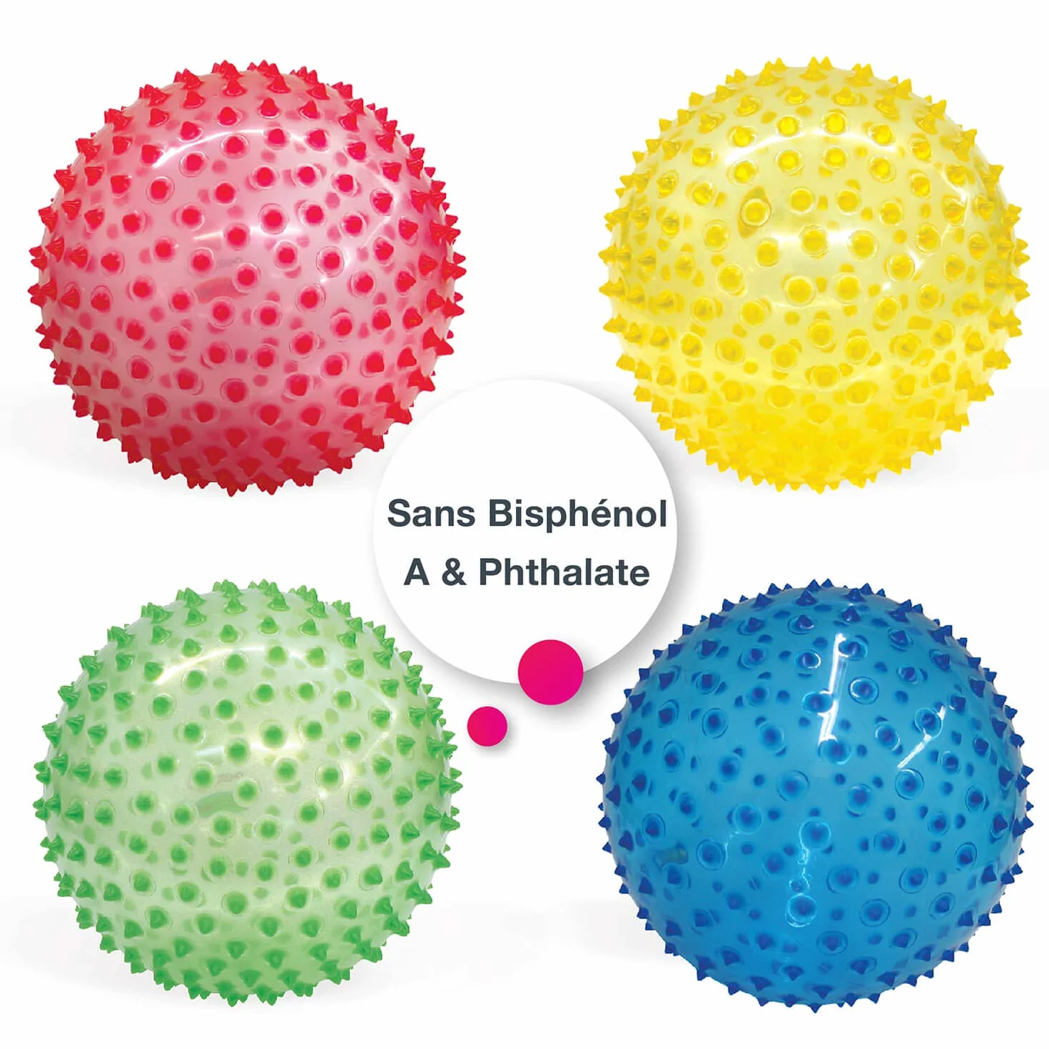 Edushape - Ed 705 177 - Gioco della Palla - Big Sensory Ball Trasparente - Menzione a Caso