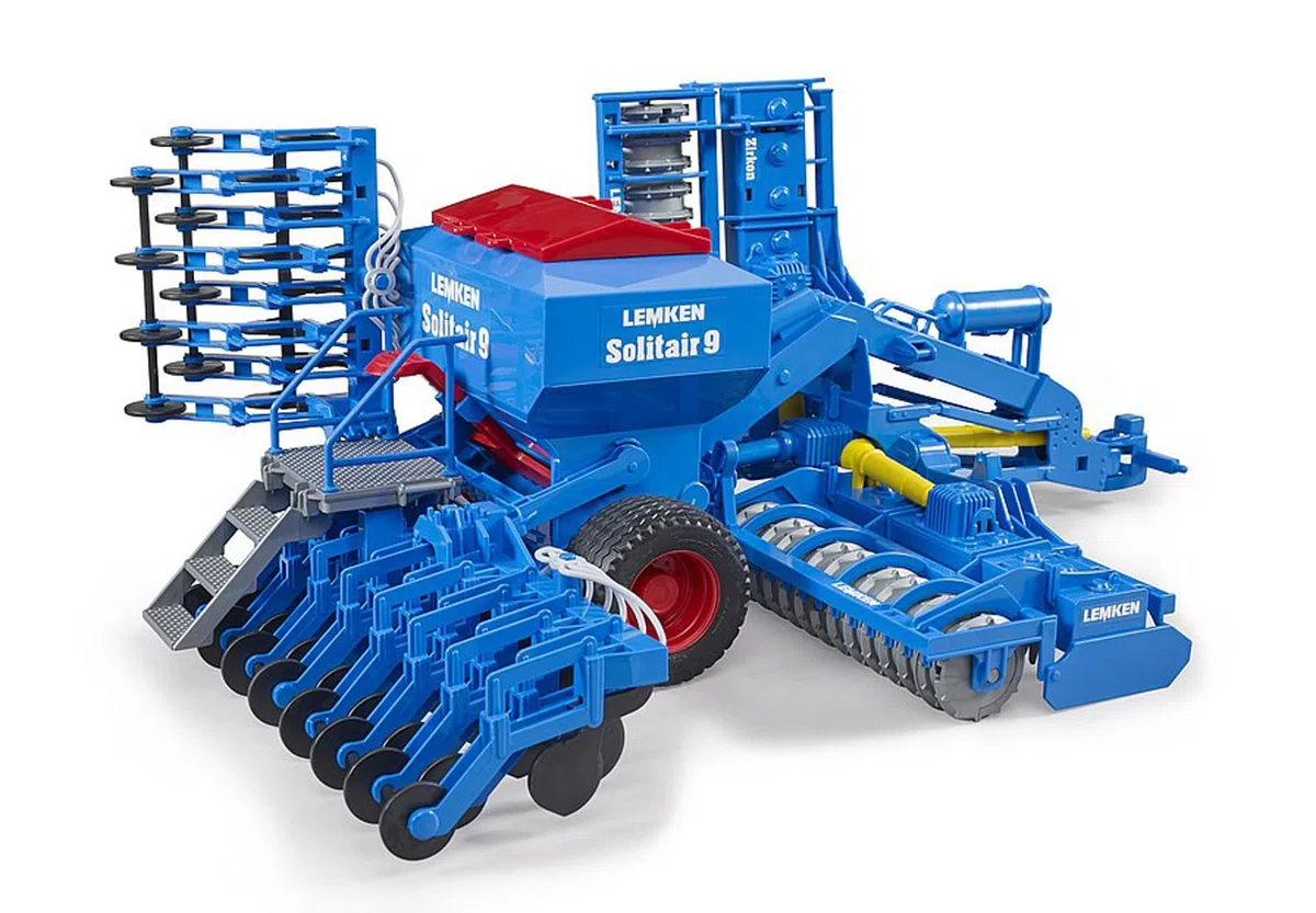bruder 02026 - Lemken Solitair 9, rimorchio, fattoria, agricoltura, accessori per trattori