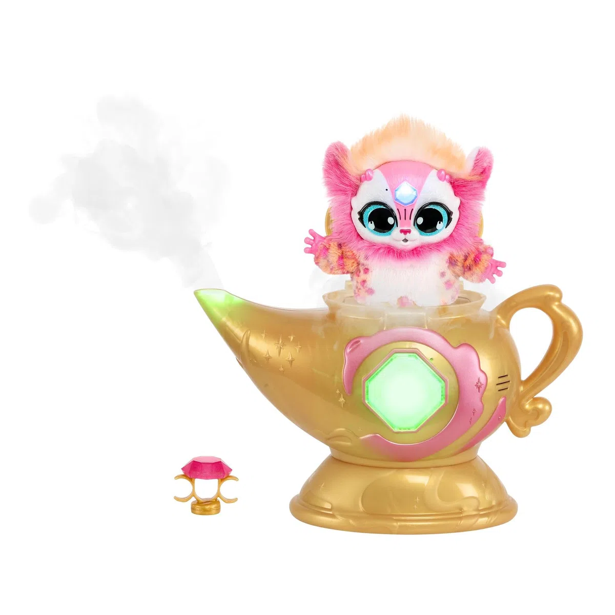 Magic Mixies Lampada Magica, Gioco Interattivo con Peluche Interattivo per Bambini, Giochi Bambina 3 Anni +, Anello Magico, Effetto Nebbia e Luci, Rosa MGX09100