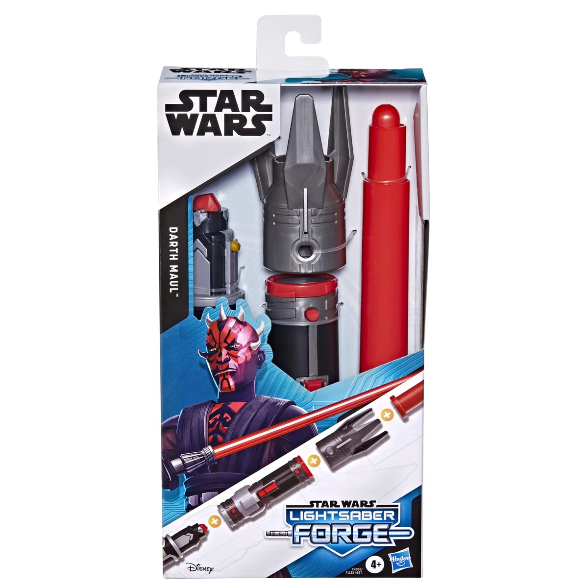 Star Wars Lightsaber Forge - Sciabola a Luce Rossa Estensibile Darth Maul - Giocattolo Personalizzabile per Gioco di Ruolo - dai 4 Anni in su