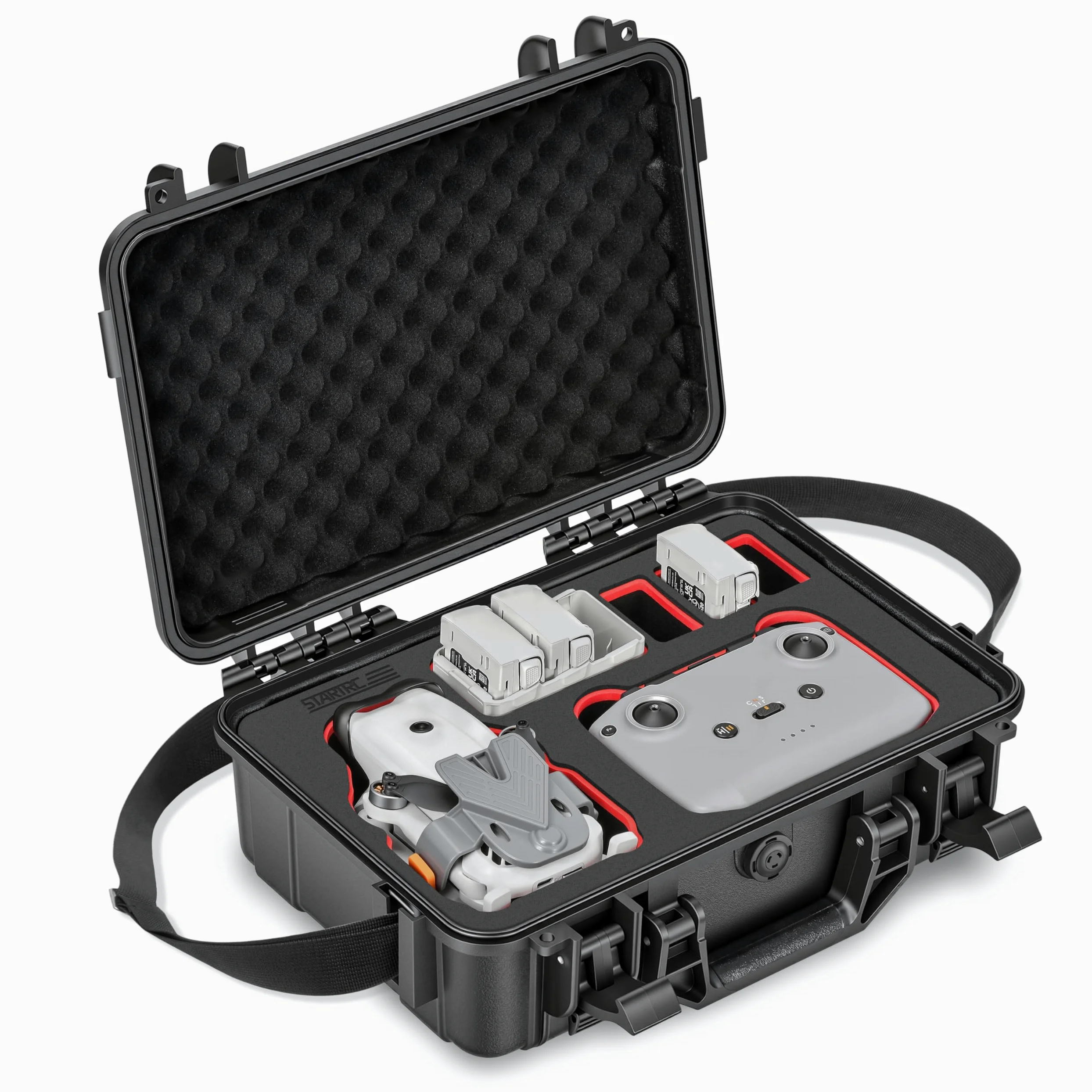 STARTRC Lito X1/1 Custodia, Borsa rigida da trasporto impermeabile per DJI Lito X1/1 Fly More Combo accessori per DJI Manetta RC N3/N2, 7 batterie e hub di ricarica 【NON per RC 2】