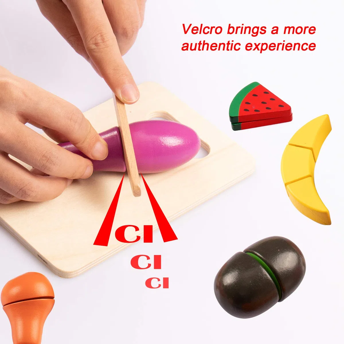 Cucina Giocattolo per Bambini,Accessori cucina giochi per bambini,legno giocattoli educativi di simulazione di cottura di frutta,Regalo Perfetto per Bambini 3 4 5 Anni Accessori Cucina