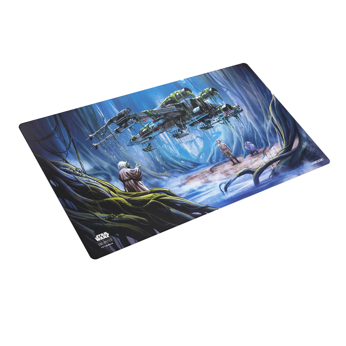 Gamegenic, Star Wars: Unlimited Game Mat - Dagobah, dimensioni: 61 x 35 cm, spessore: 2 mm