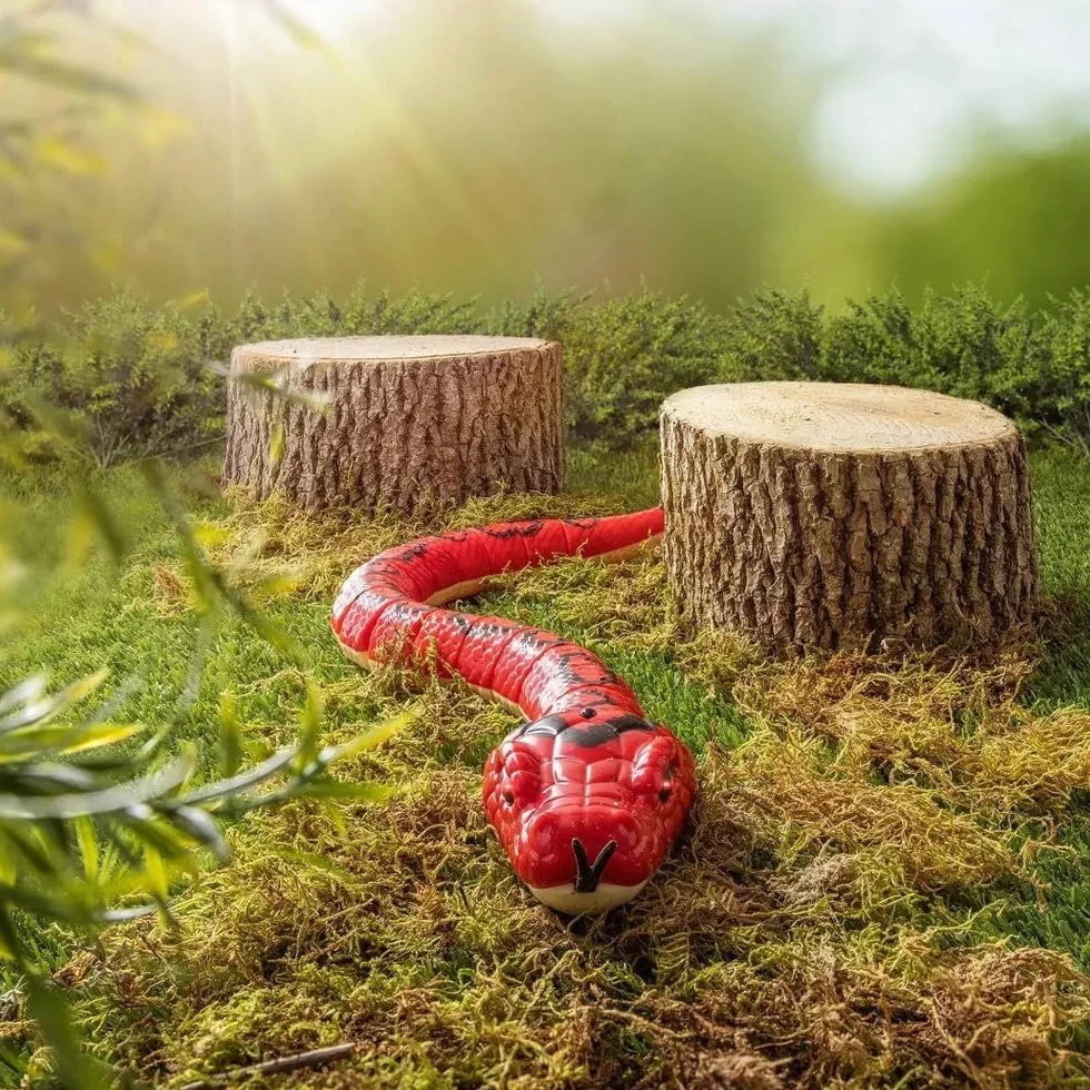 TERRA by Battat - Arc-en-ciel Boa - Giocattolo con telecomando - Serpente giocattolo - Serpente elettronico