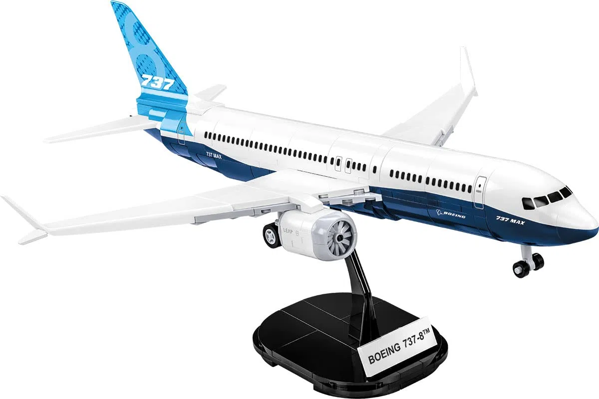 COBI Boeing 737-8, nero, grande