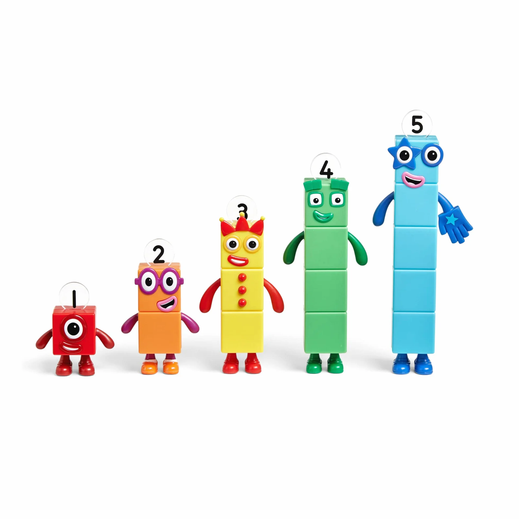 Learning Resources Amici Numberblocks da Uno a Cinque, Giocattoli da collezione ufficiali, Comprende i Numberblocks Uno, Due, Tre, Quattro e Cinque