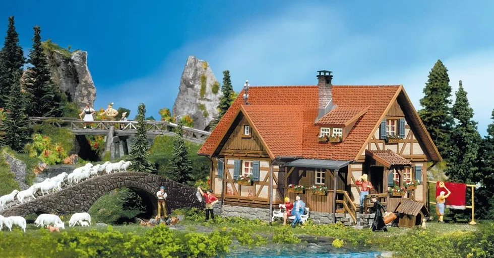 Faller - Edificio per modellismo ferroviario N Scala 1:160 [Importato dalla Germania]