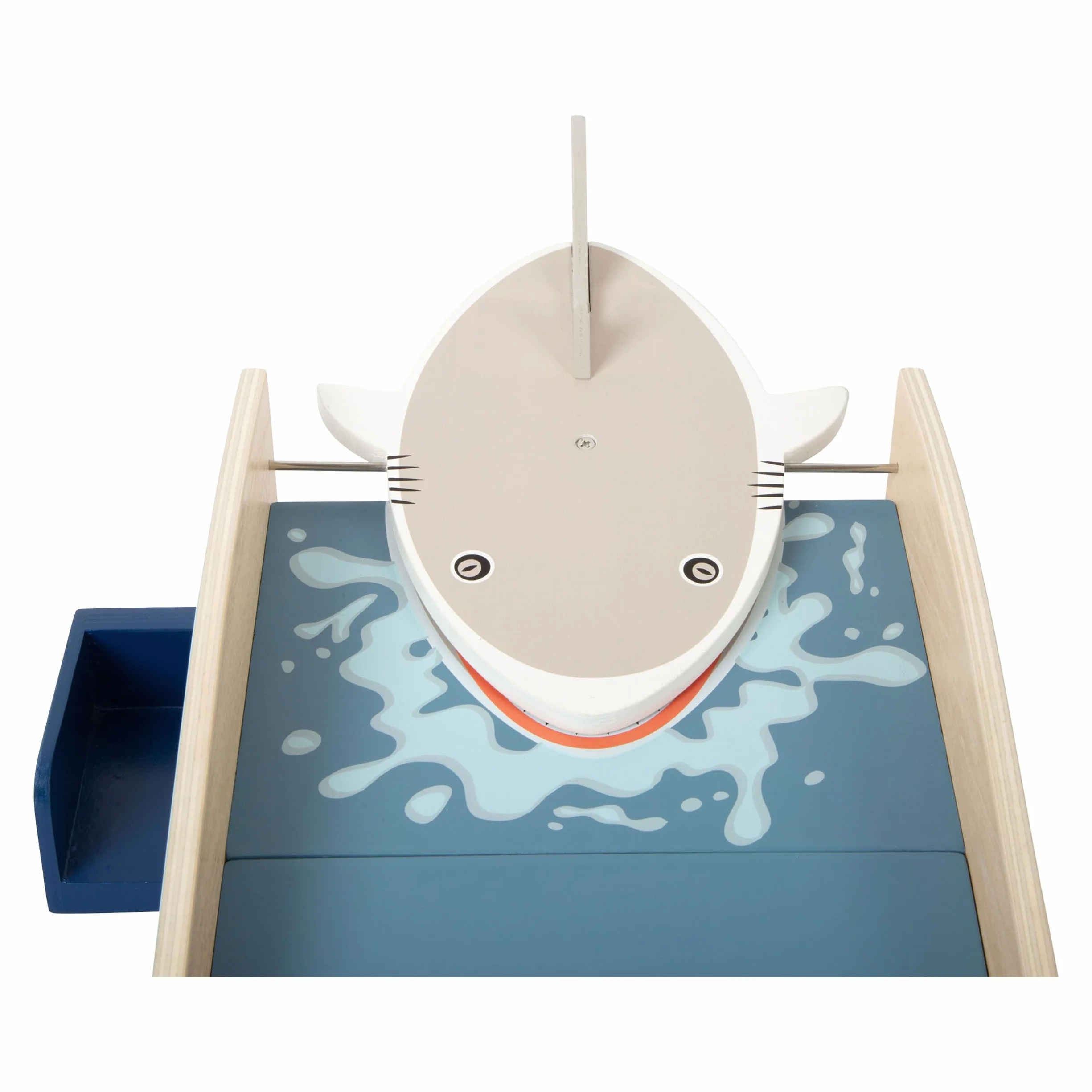 Small Foot Mini Golf Shark Attack in Legno, con meccanismo a Scatto Integrato, da 3 Anni, Art. 11588