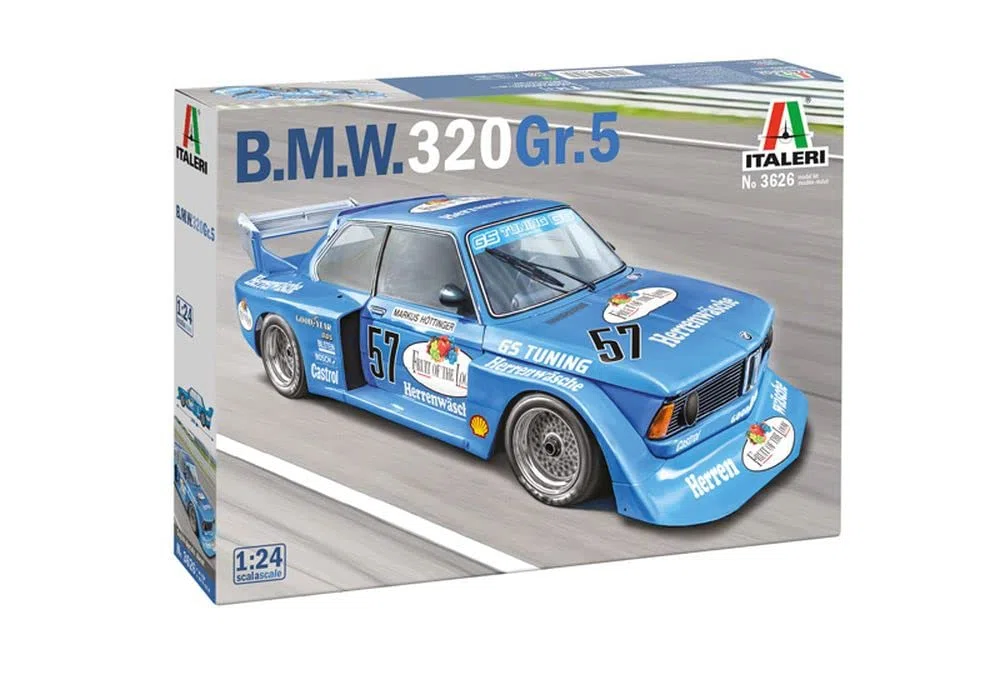 Italeri 3626 B.M.W. 320 Group 5, Scala 1:24, Plastic Model Kit, Modello in Plastica da Montare, Modellismo