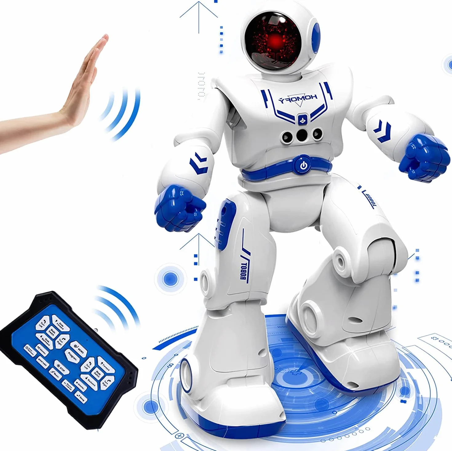 Robot Giocattolo per Bambini 4 5 6 7 8 9 Anni Robot Intelligente Telecomandati Gesture Sensing RC Roboter Giocattoli con Cantando/Balla,Perfet Regalo Giocattoli di Compleanno di Natale per Bambini