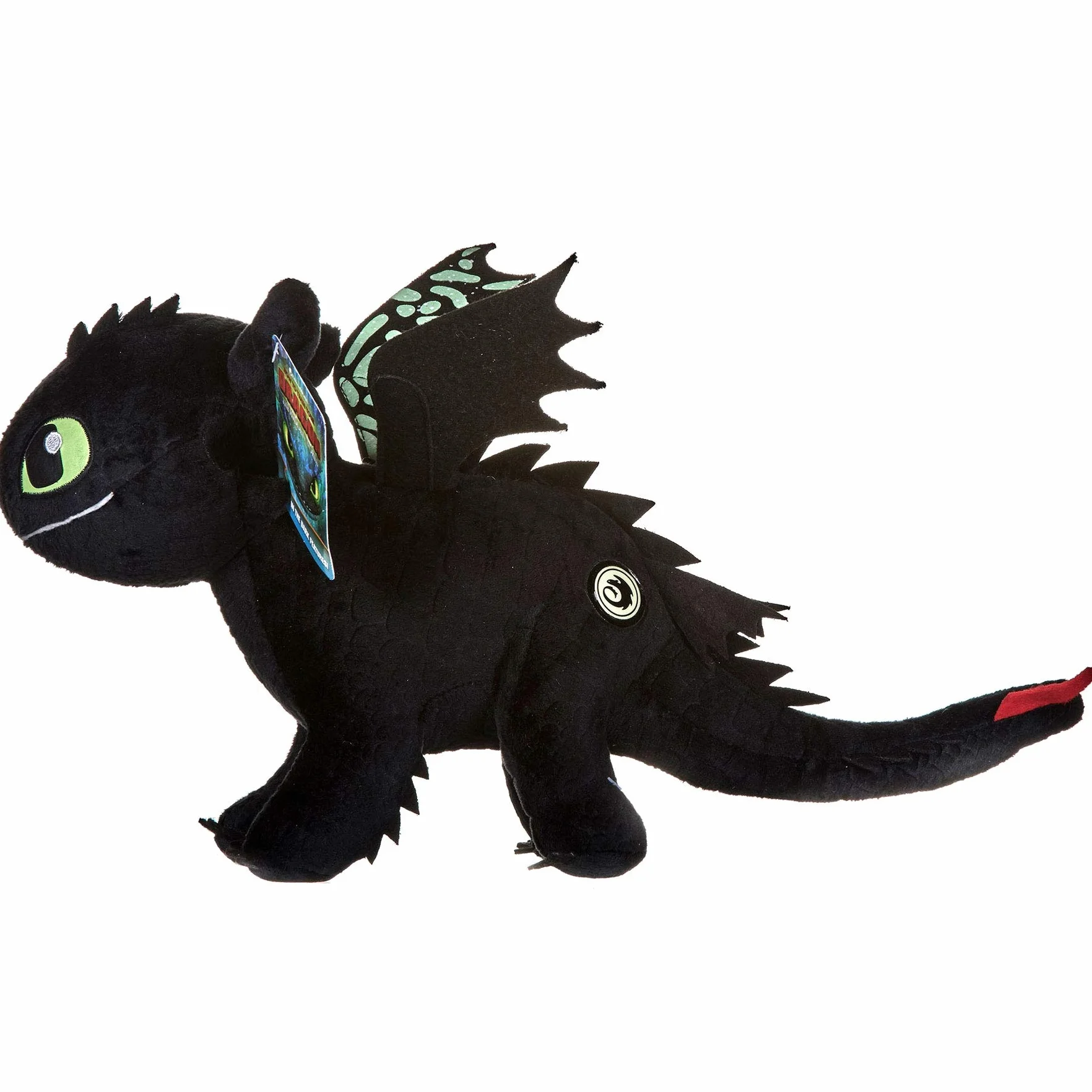 HTTYD Peluche Drago Sdentato Toothless Furia Buia 40cm Glow in The Dark