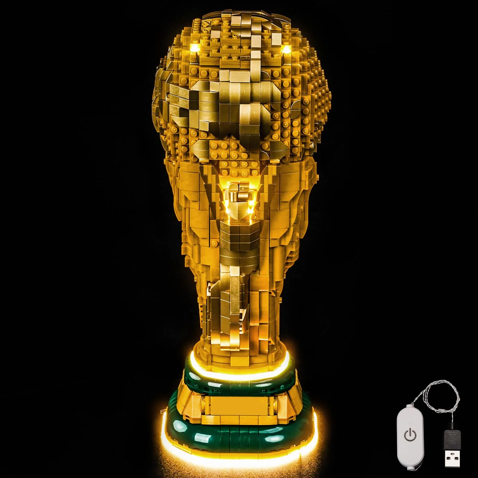Kit di luci compatibile con Lego 43020 FIFA World Cup Official Trophy (senza modello), set di illuminazione a LED compatibile con Lego FIFA World Cup Official Trophy modello di mattoncini