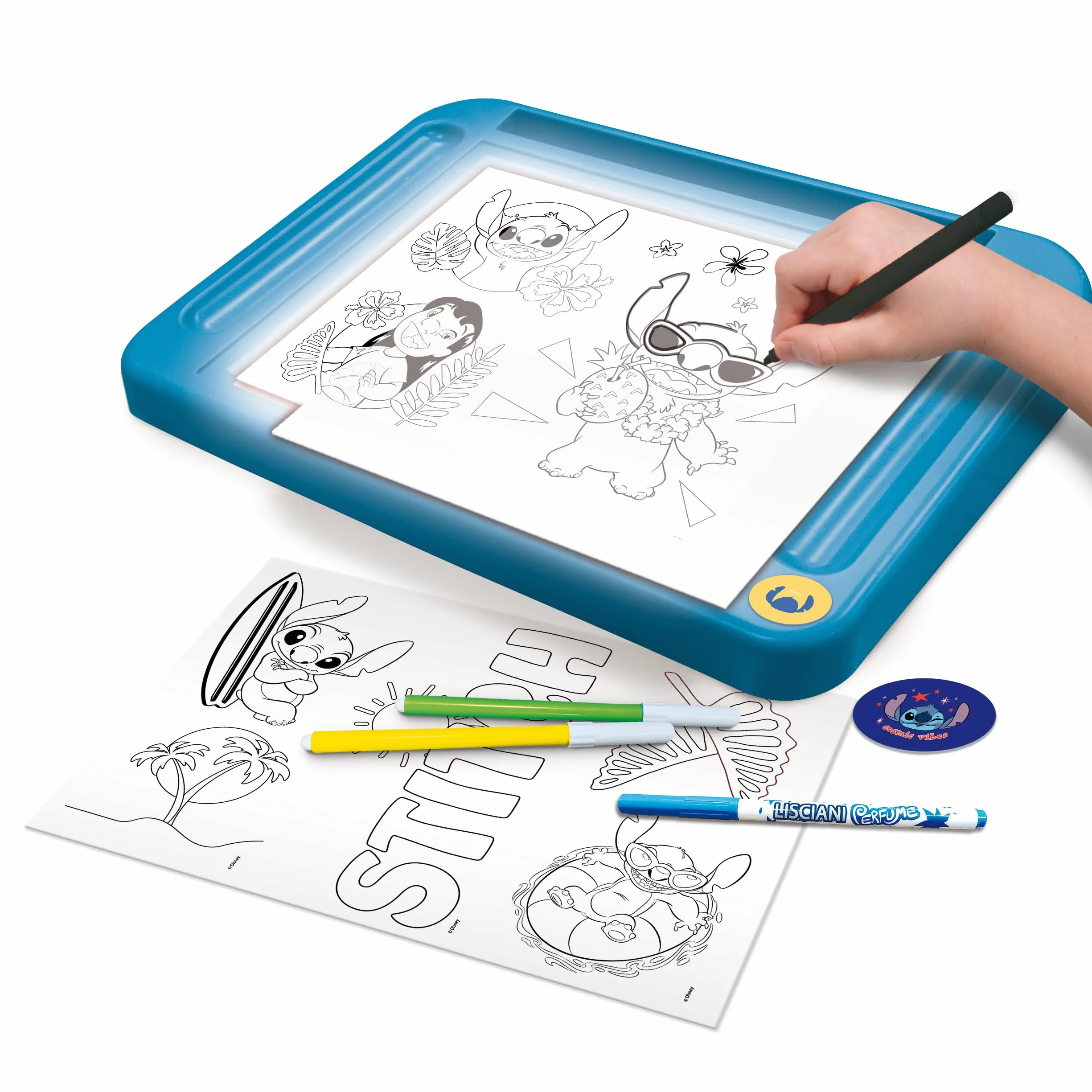 Liscianigiochi Lùisciani Giochi Stitch Drawing School With Light Table