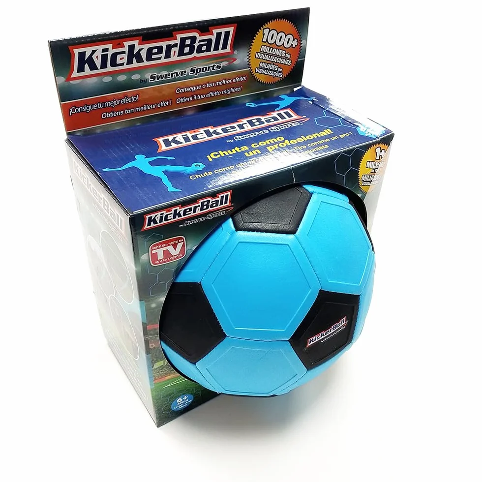 Kickerball la palla con effetto che traccia una traiettoria curva