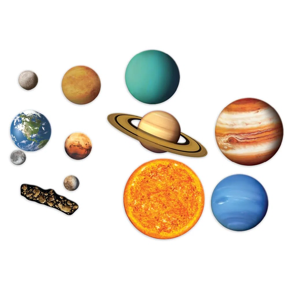 Learning Resources Giant Magnetic Solar System Set Magnetico Educativo con Pianeti Sole Luna e Fascia Asteroidi per Bambini 5+ Gioco STEM Spazio Regalo Natale Scuola