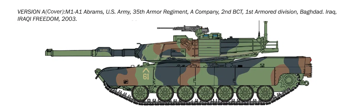 Italeri 35108 M1A1 Abrams War Thunder Edition, scala 1:35, Plastic Model Kit/Modello in plastica da montare