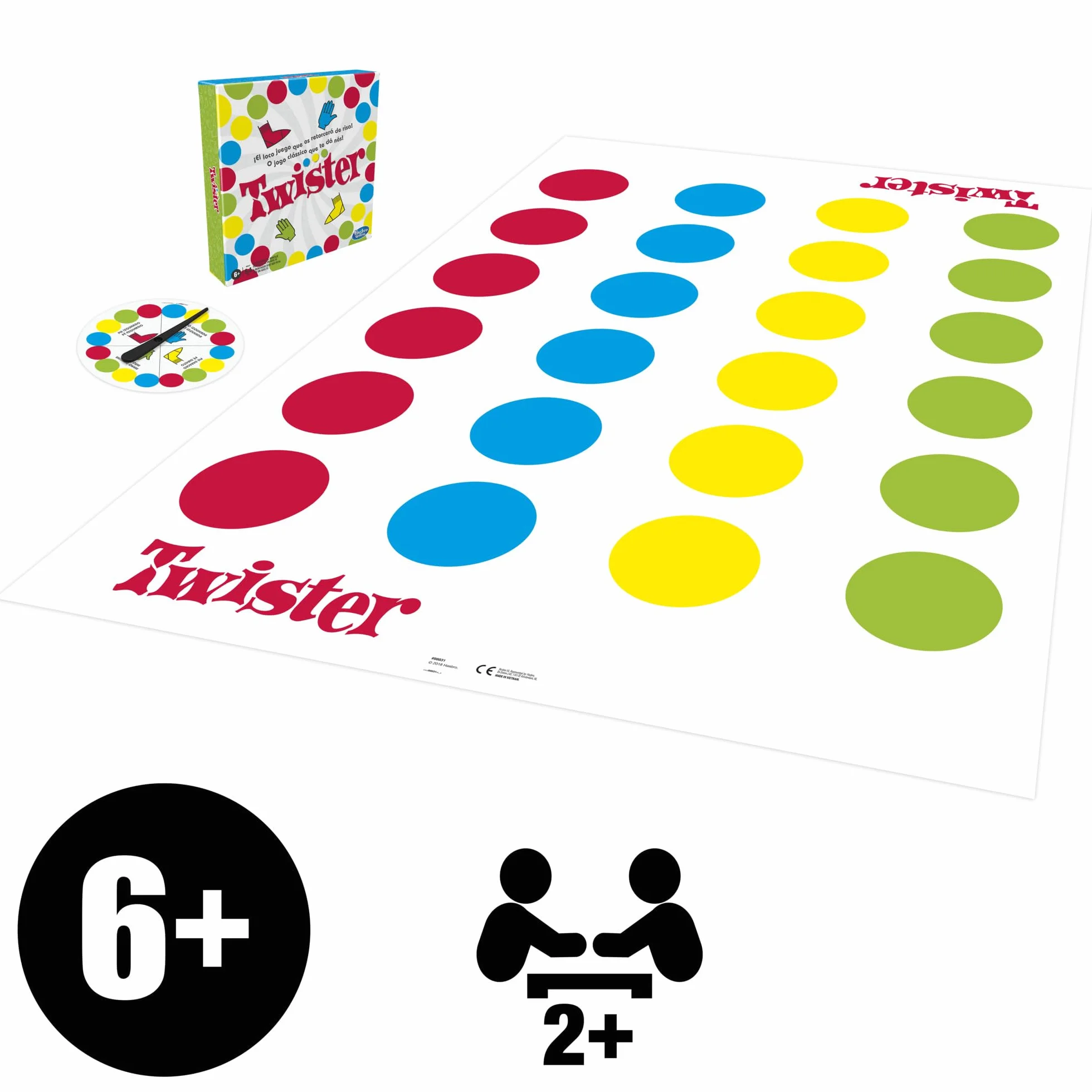 Hasbro Gaming Twister Gioco per Bambini a Partire da 8 Anni, Multicolore