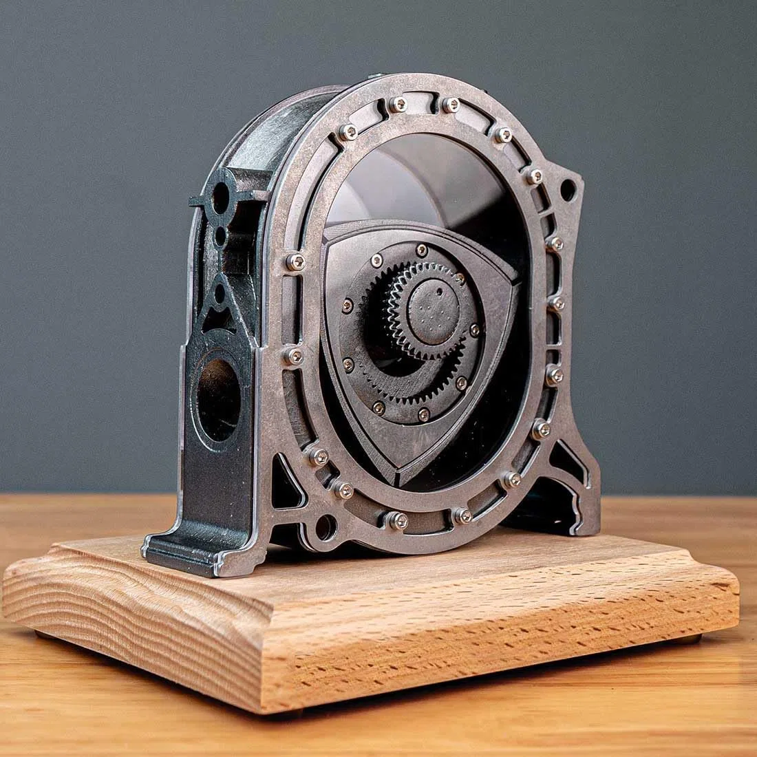 Kit di montaggio meccanico funzionale in metallo con motore rotativo Wankel a 4 tempi, costruisci il tuo motore, ingegneria educativa per gli appassionati di scienze fisiche STEM