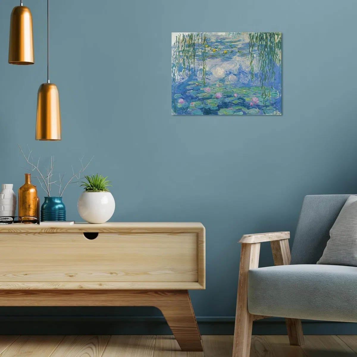 Ravensburger CreArt: Monet Le ninfee – Dipingere con i Numeri Adulti, Attività Creativa e Rilassante, Kit Pittura con Pennello e Colori Inclusi, 30 x 40 cm, Idee Regalo