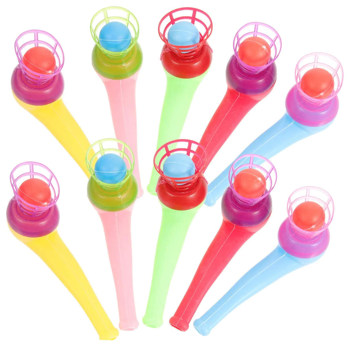 TOYANDONA 20 Pcs Giocattolo Giocattoli Per Bambini Ragazzi Premi In Aula Per Bambini Palle Di Tubi Di Soffiaggio Giocattoli Per Ragazzi Giocattolo Di Equilibrio Soffia Gioco Di