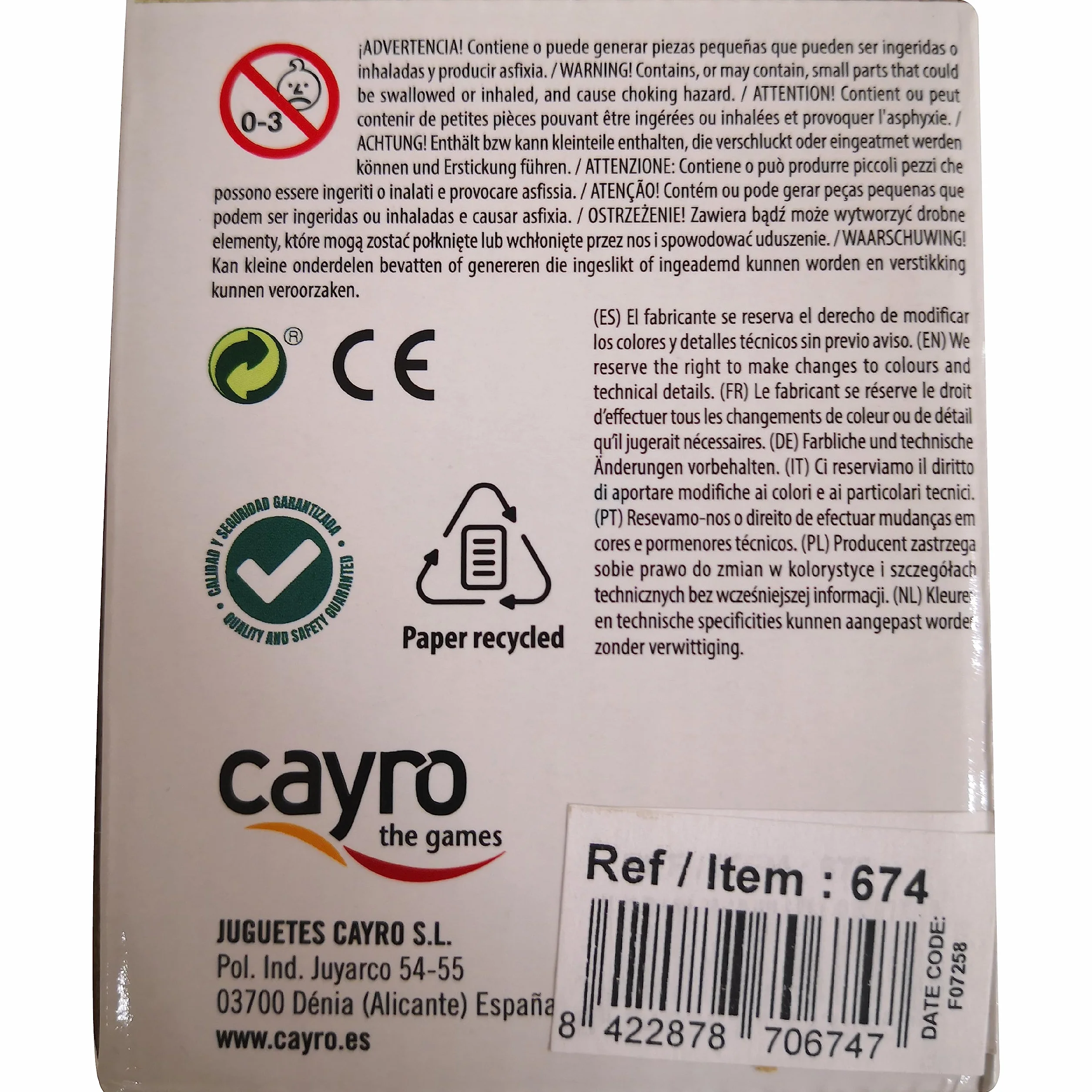 Cayro - Gioco Di Dadi Da Poker - Coppa + 5 Dadi Da Poker - Coppa In Pelle Foderata All'Interno - Gioco Da Tavolo Per Adulti - Ideale Come Regalo - Gioco In Famiglia