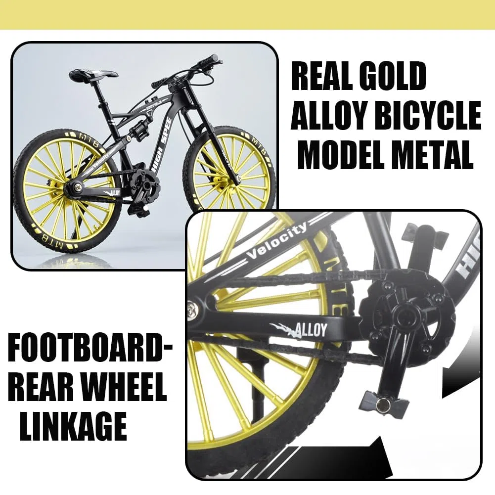 Mini Finger Bikes, Bicicletta da Dito,modello da corsa, Modellino Bikes, regalo di compleanno-17.8 * 10.8 * 6CM-nero