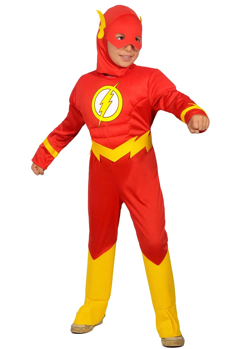 Ciao- The Flash costume travestimento bambino originale DC Comics con muscoli imbottiti