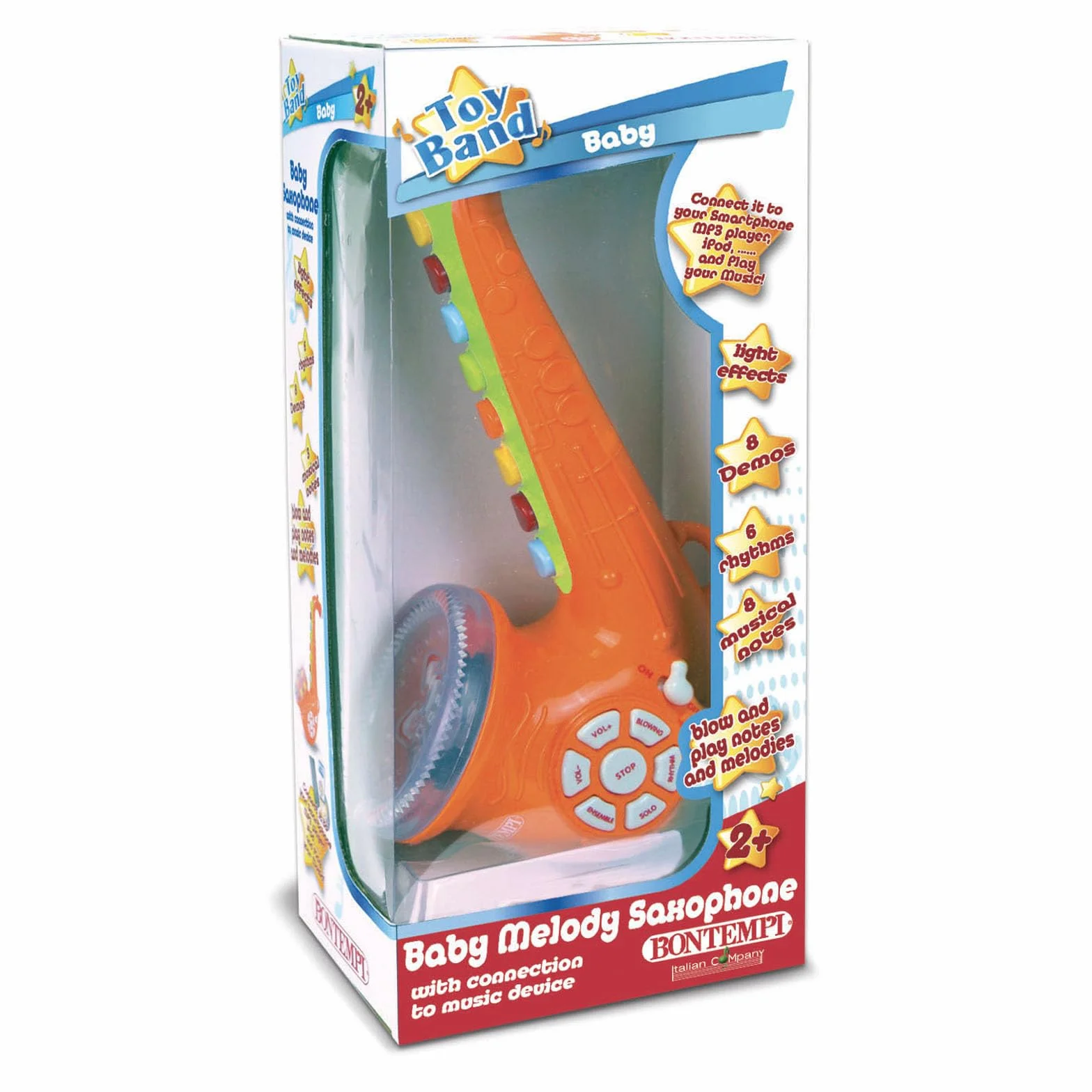 Bontempi | TinySax - Baby Sax Elettronico per i Bassisti del Futuro, 95x160x320 mm