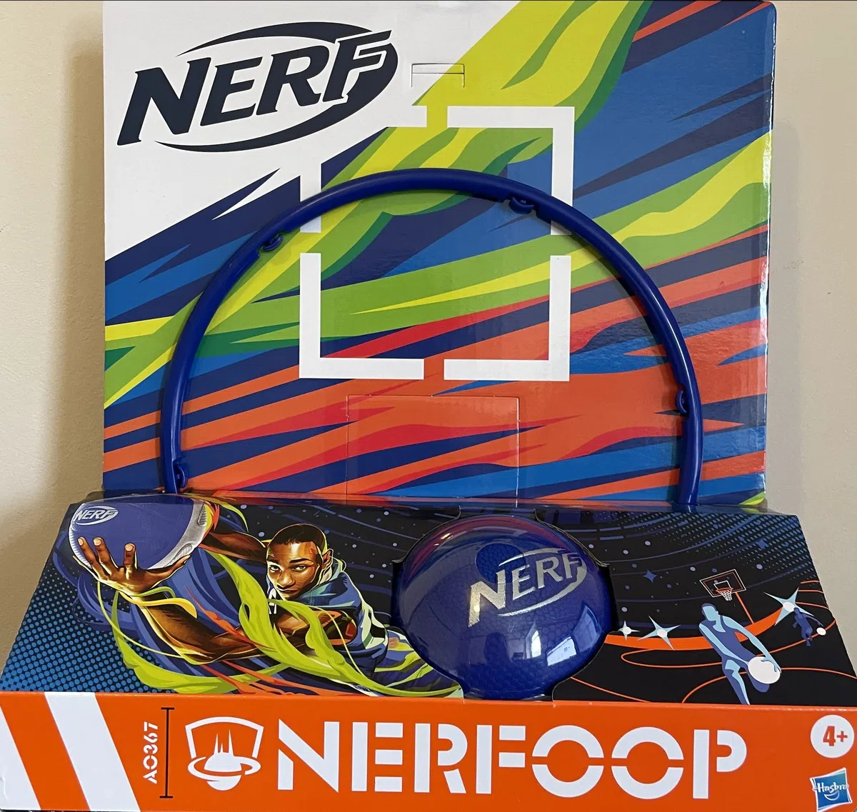 Hasbro Nerf - Cestino Sportivo con Palla