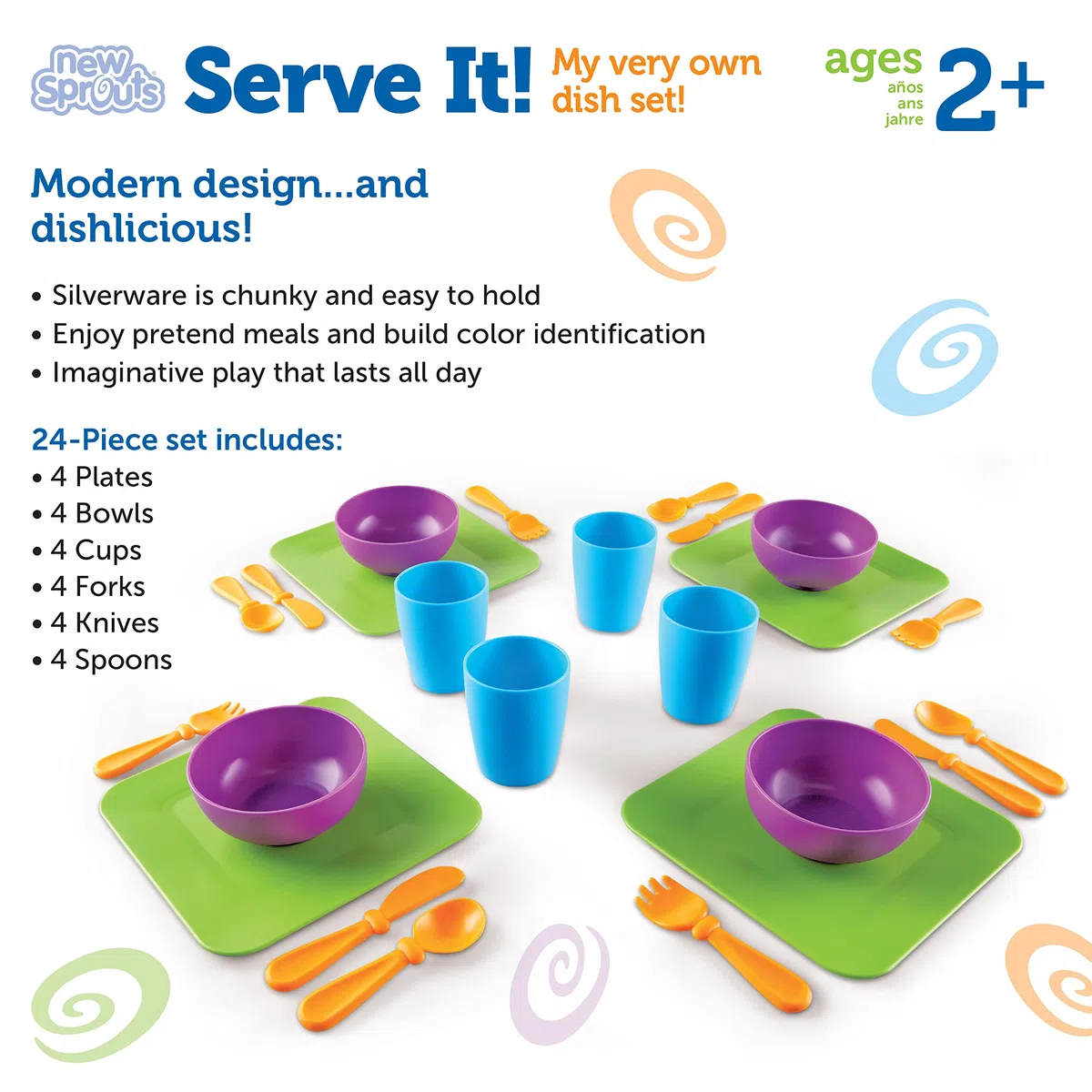Learning Resources Il mio set di stoviglie personale Serve It