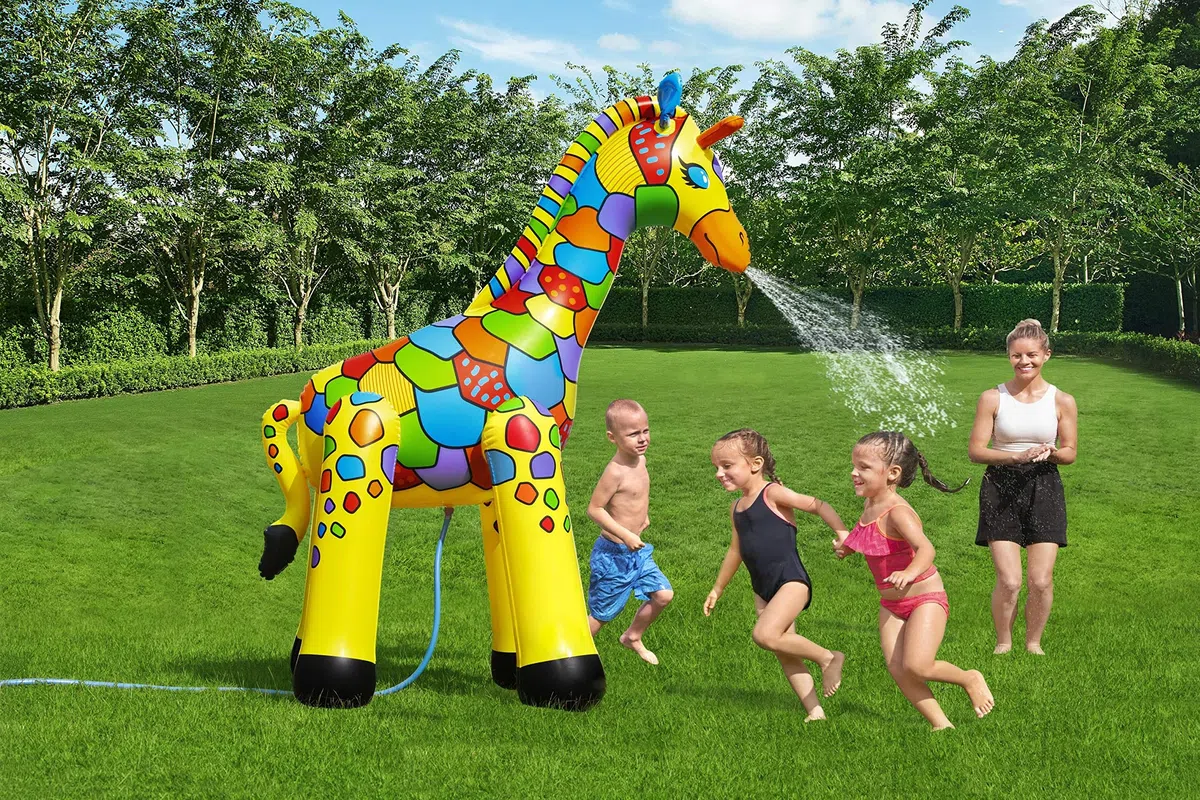 Bestway 52384 Gioco spruzza Acqua a Forma di Giraffa, 2 Anni+