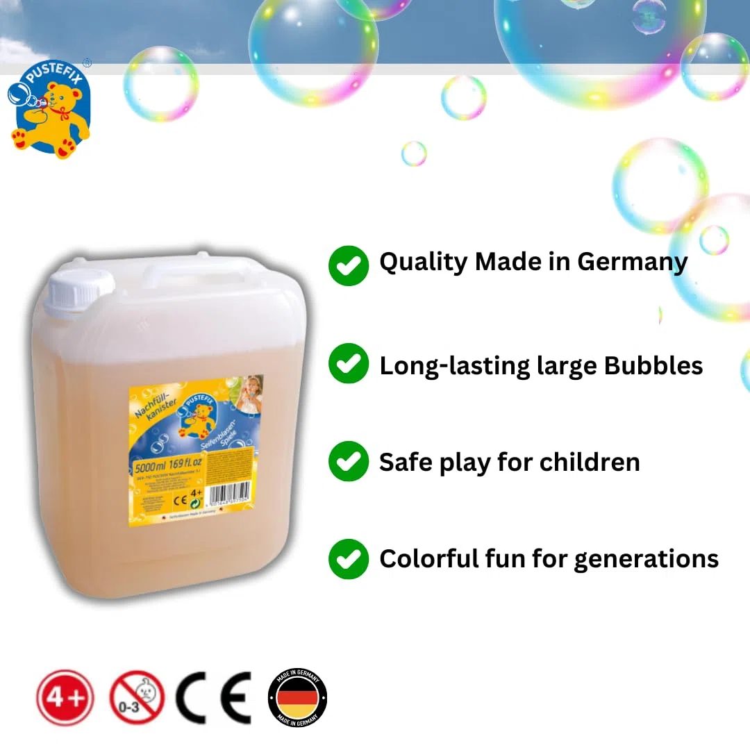 Pustefix 420869750 - Soluzione per bolle di sapone, 5 l
