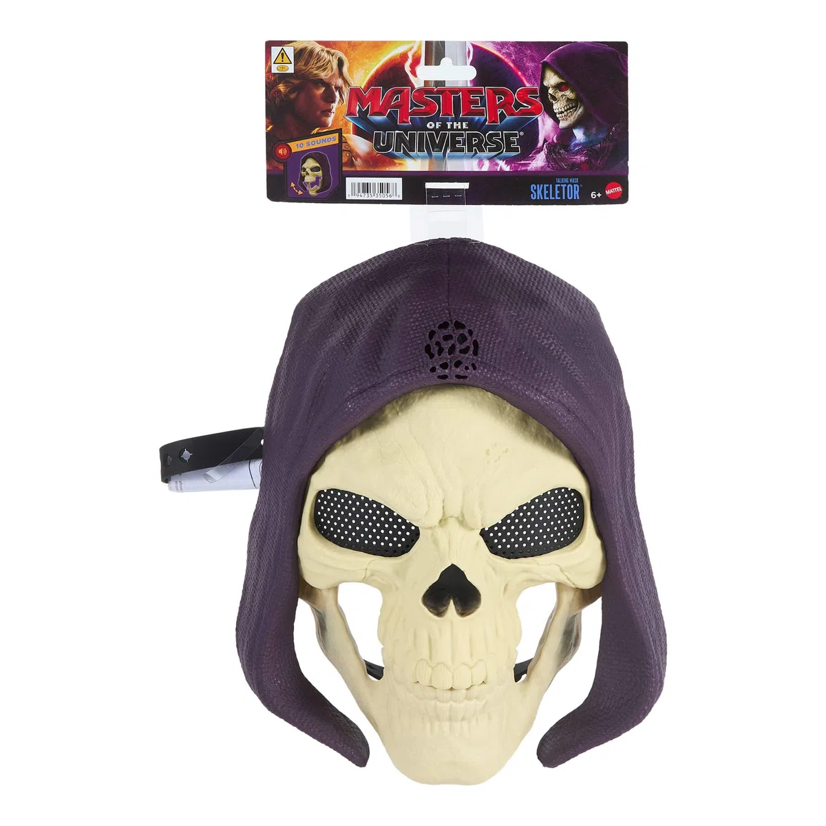 Masters of the Universe - Maschera da supercattivo di Skeletor, copricapo per costume con luci e suoni, look ispirato al film Masters of the Universe 2026, 6+ anni, JKJ15