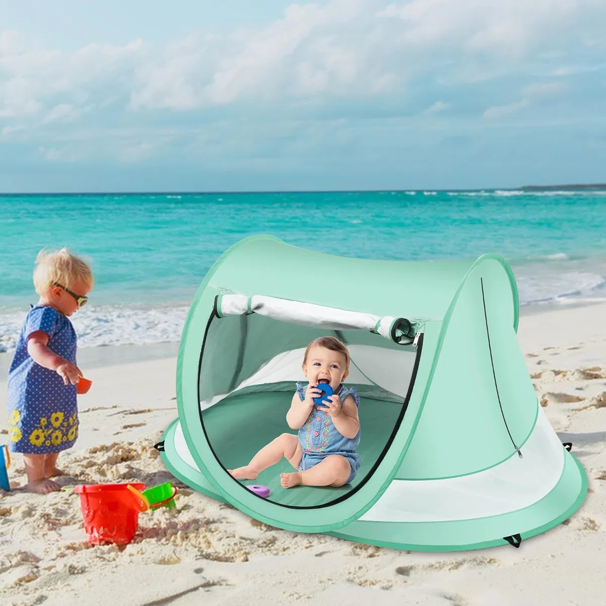 Popup per Bambini | Cupola Giochi Per Infanzia - Pieghevole per Bambini da Viaggio, Spiaggia, Piscina e Giardino