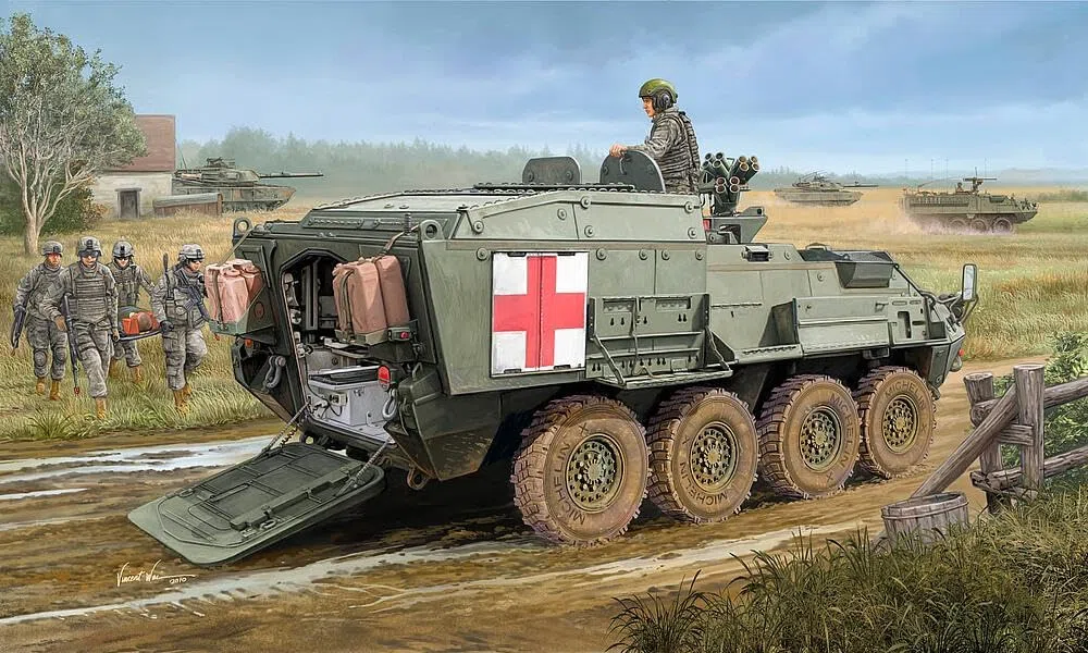 Trumpeter 01559 - Modellino Ambulanza da Campo M1133 Stryker MEV