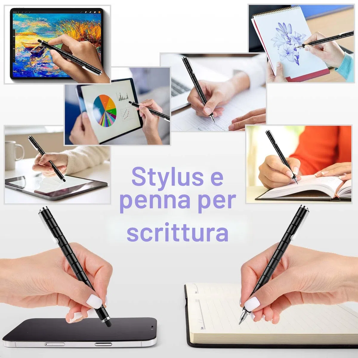 Tigerhu Fidget Pen, penna magnetica, divertente multifunzione, per alleviare lo stress, per uomini, donne, regalo per la festa del papà