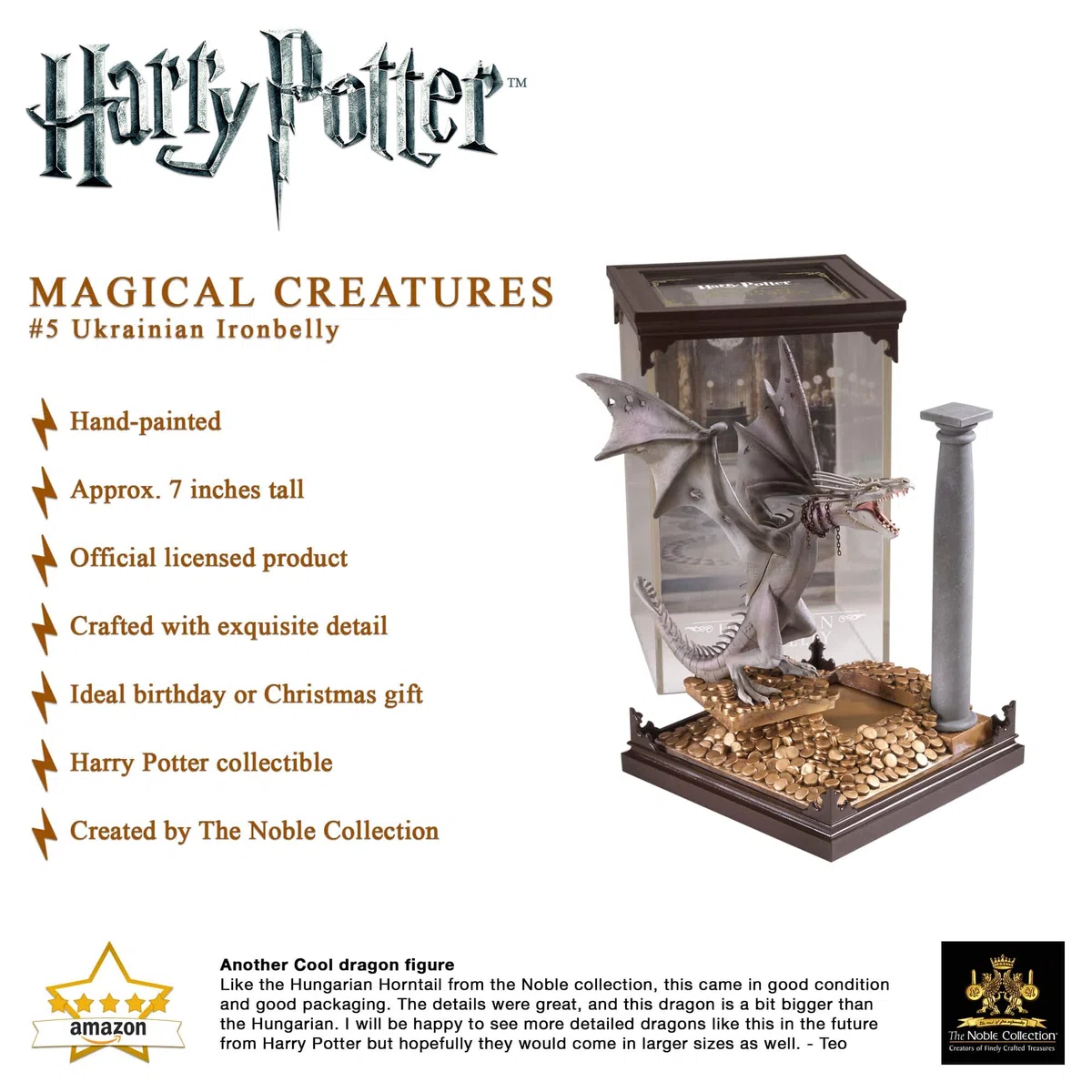 The Noble Collection, di Creature Magiche-Ironbelly Ucraino, multicolor, (NN7670)