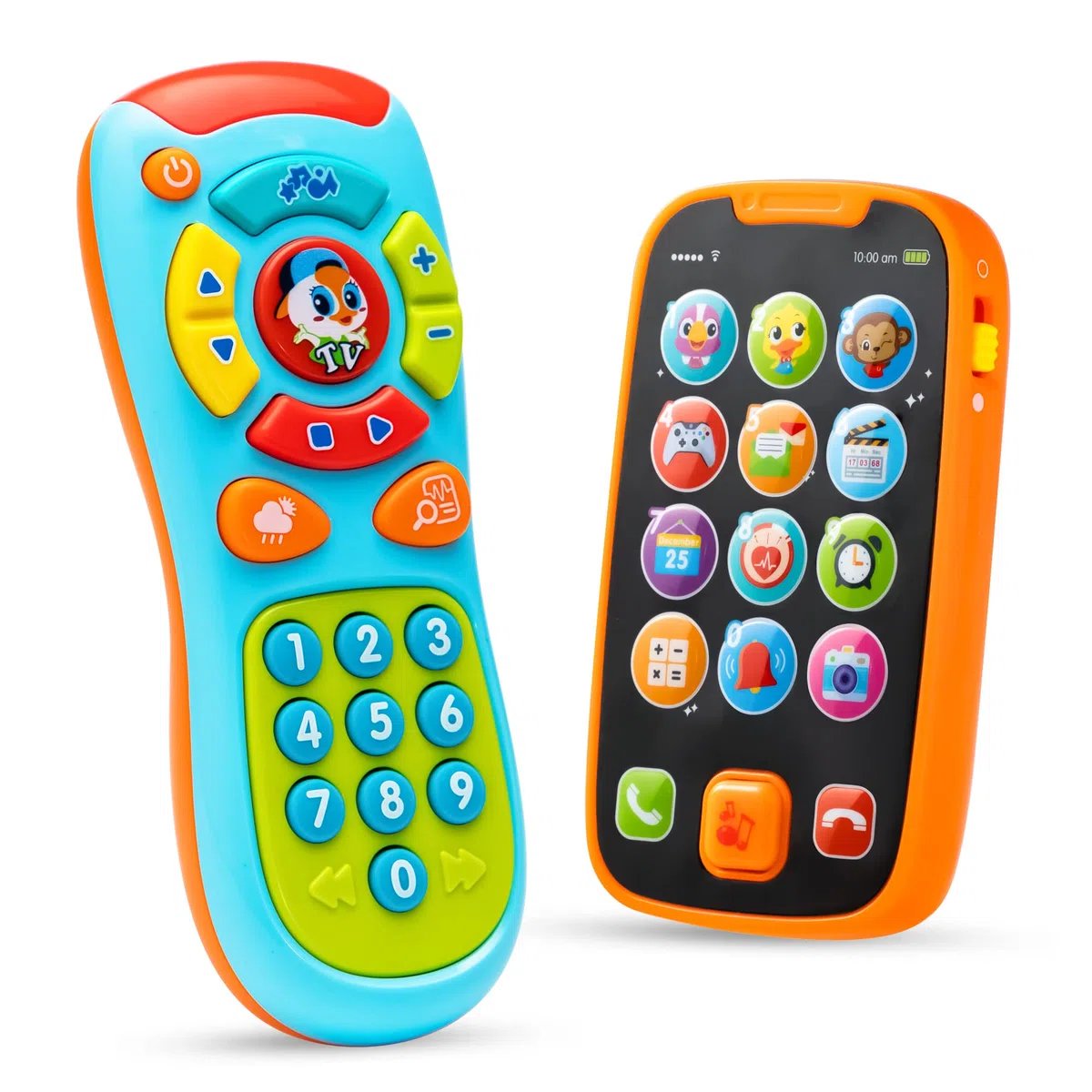 JOYIN Pacchetto Telefono e Telecomando per l'apprendimento con Musica, Divertimento, Giocattoli per Smartphone per Neonati, Bambini, Ragazzi o Ragazze, Regali di Compleanno, Regali di Calza Natalizia