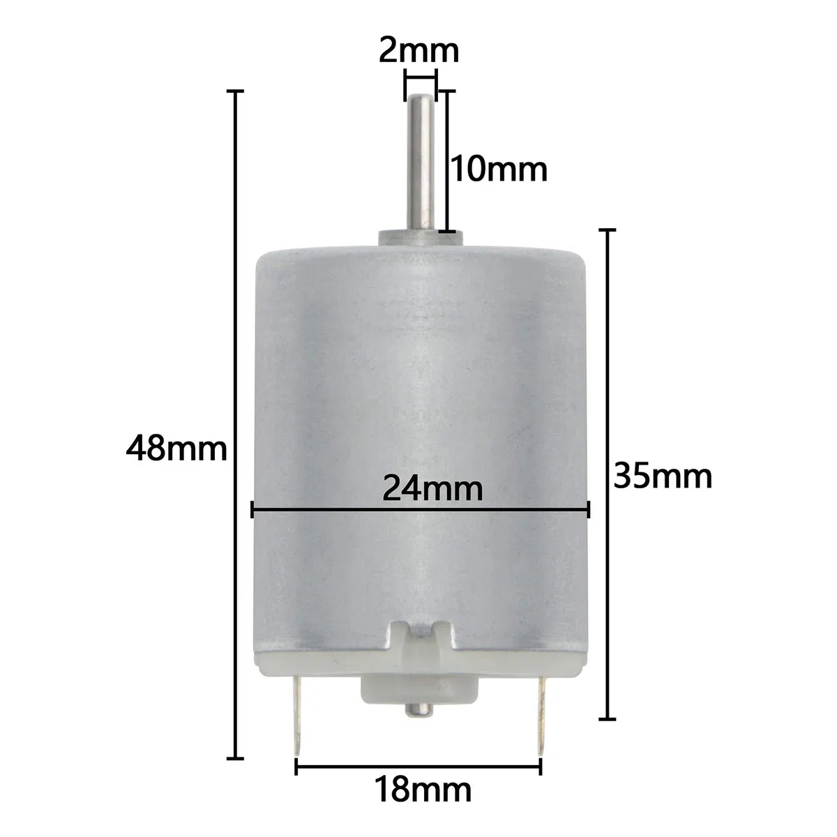 Motore CC 3 V-12 V 280 micro motore 42 x 24 mm per modellini di barche RC giocattoli fai da te (confezione da 5)