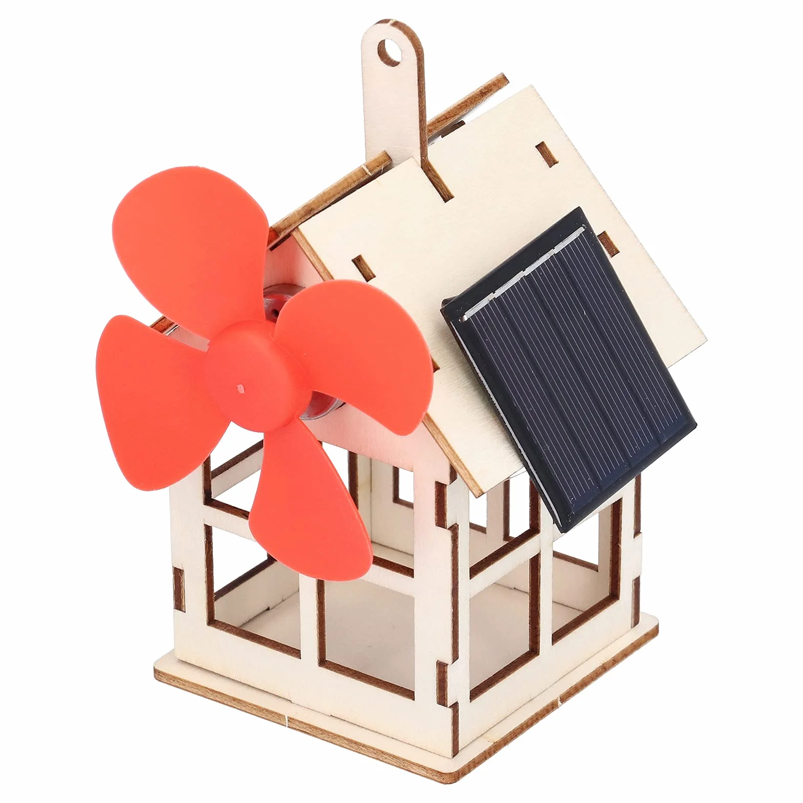 Giocattolo di Esperimento Ad Energia Solare della Casa di Legno del Mulino a per il Giocattolo di Esperimento Educativo di Scienza dei Bambini dei Bambini di DIY