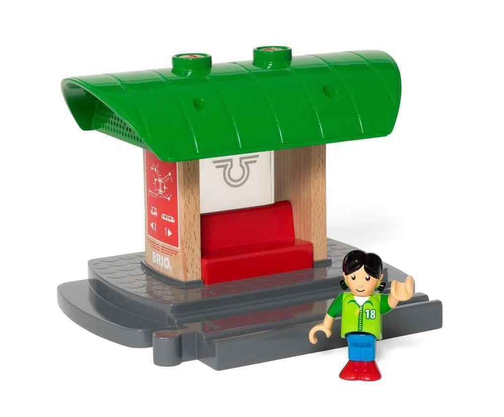 BRIO World - Banchina Ferrovia Registra e Ascolta, Accessorio Pista Trenino, Set Costruzioni in Legno, Compatibile con Tutti i Prodotti BRIO, Giocattolo per Bambini 3+ Anni