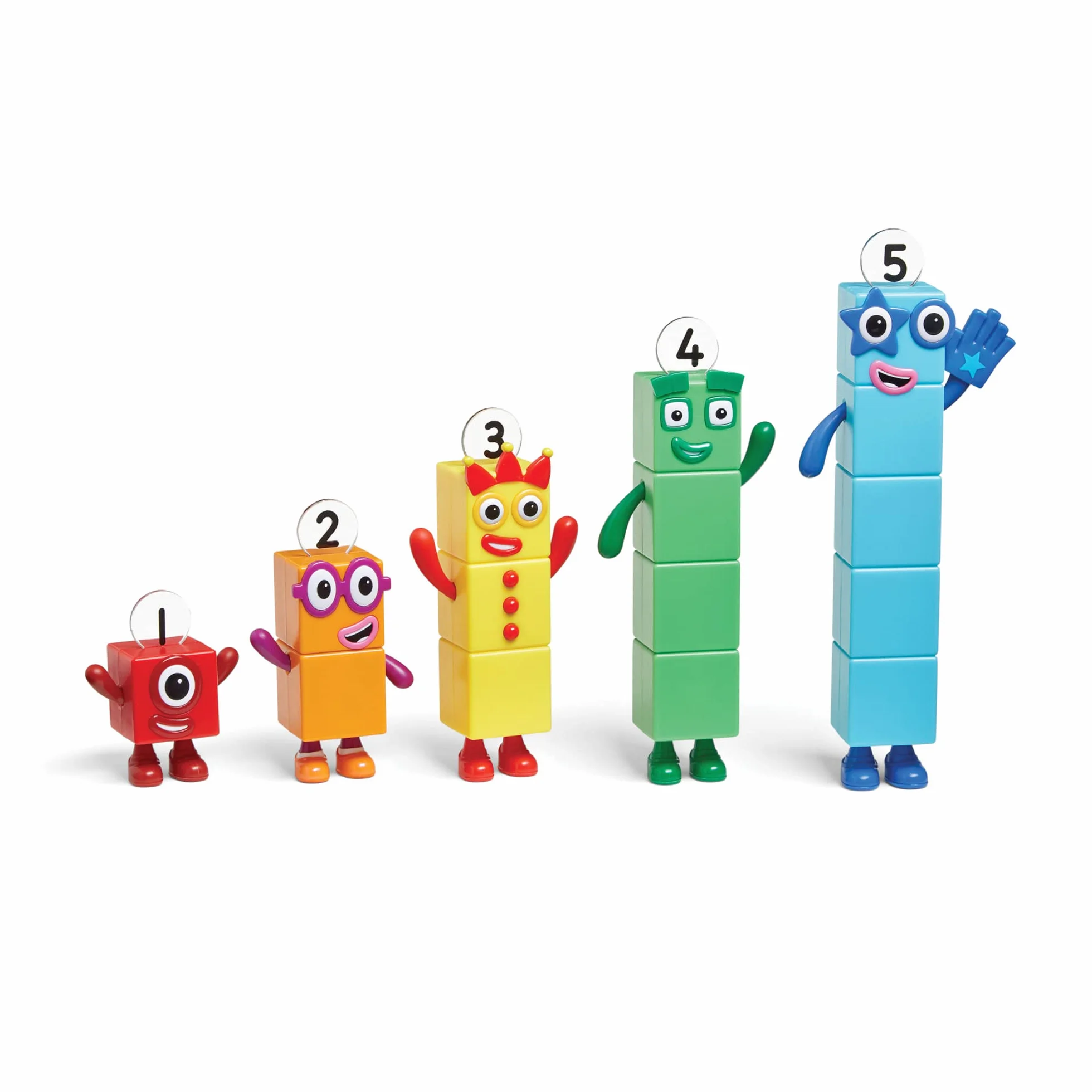 Learning Resources Amici Numberblocks da Uno a Cinque, Giocattoli da collezione ufficiali, Comprende i Numberblocks Uno, Due, Tre, Quattro e Cinque