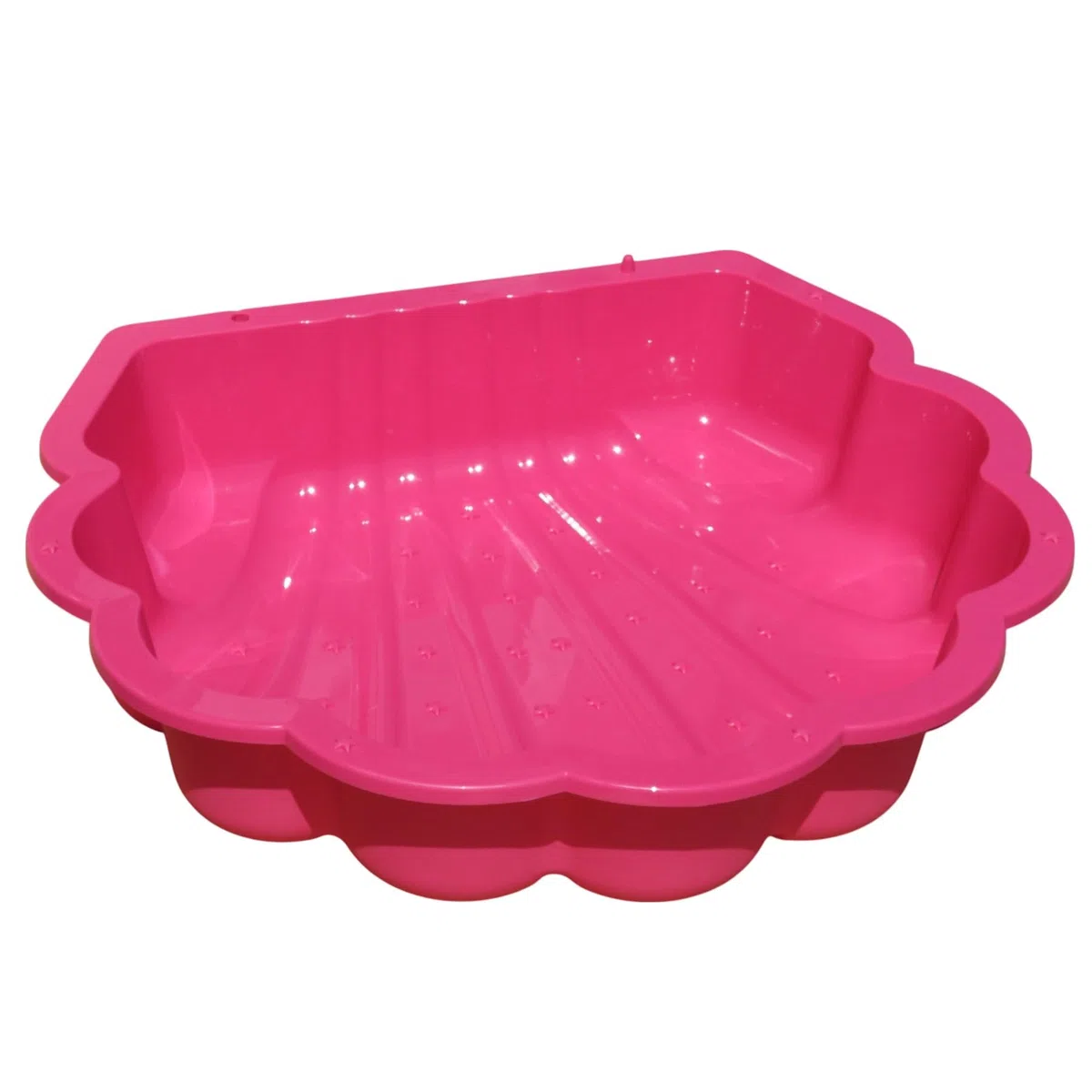 Set di 2 conchiglie per sabbia e acqua, per bambini, rosa e turchese, sabbiera e piscina per bambini, giocattolo robusto per giardino e terrazza, a partire dai 18 mesi in su