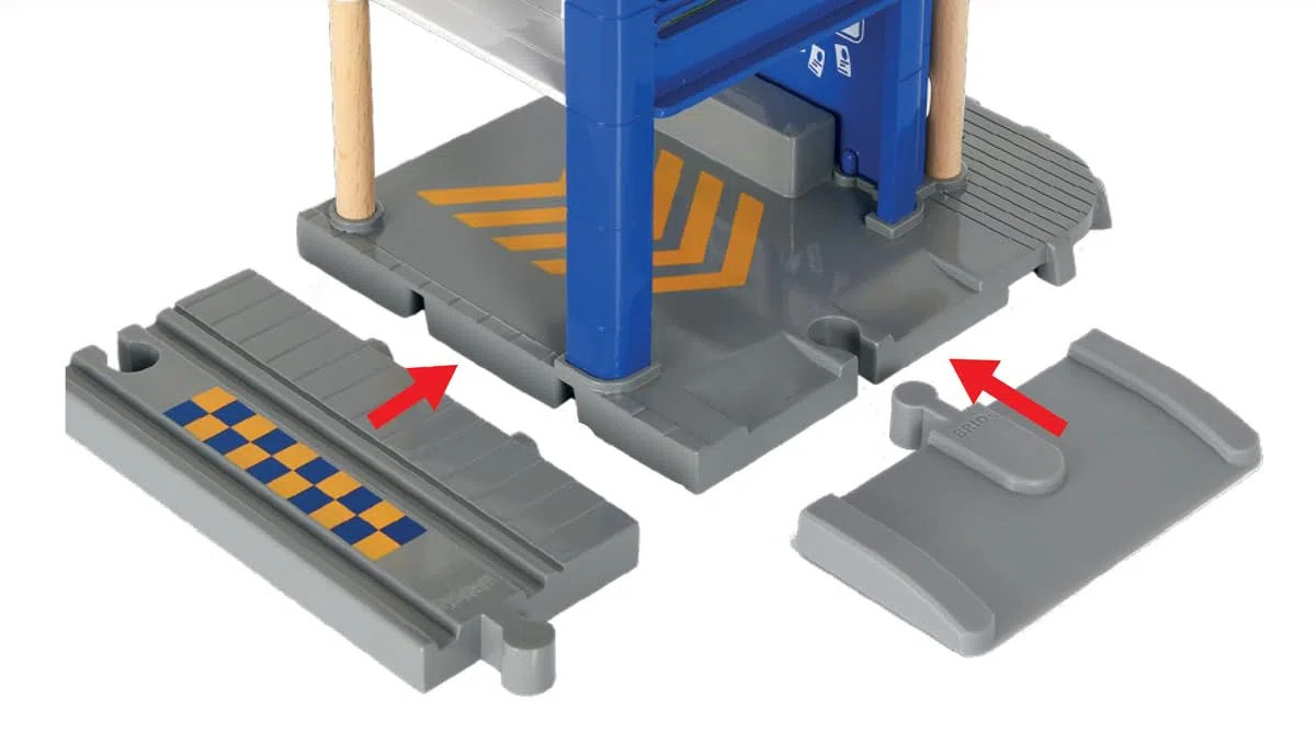 BRIO World - Stazione di Polizia, Accessorio Pista Trenino, Set Costruzioni in Legno, Compatibile con Tutti i Prodotti BRIO, Giocattolo per Bambini 3+ Anni