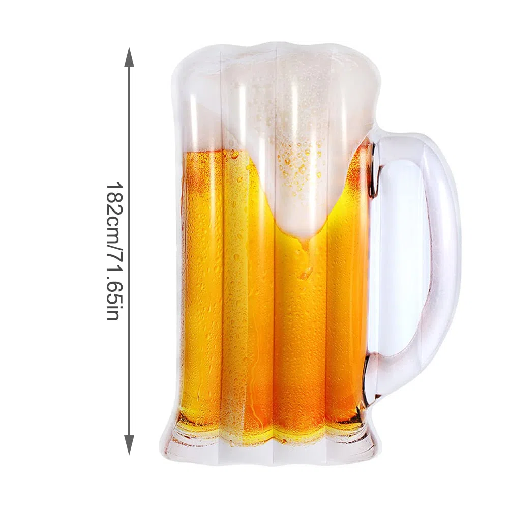 Birra Gonfiabile Boccale Piscina per Adulti, Piscina Portatile Mat Forniture per Feste E Bomboniere, Regali, Floaties, Lettino