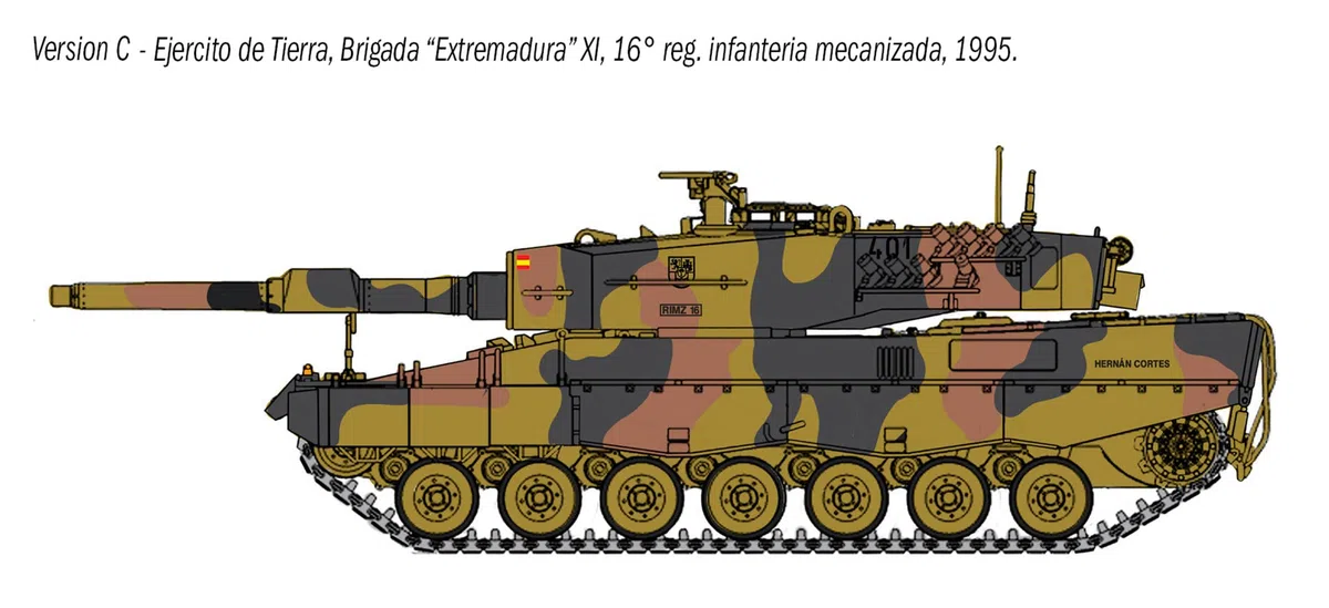 ITALERI 35106 Leopard 2 A4 - War Thunder, Model Kit/Modello in plastica da montare. Scala 1:35