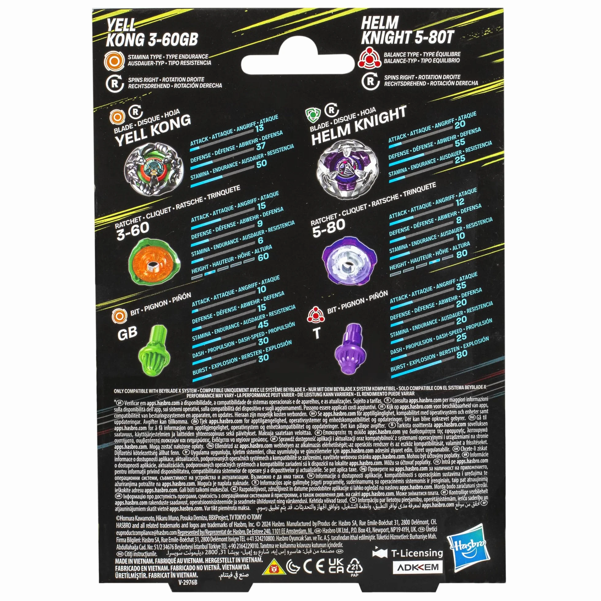 BEYBLADE BBX YELL KONG HELM KNIGHT